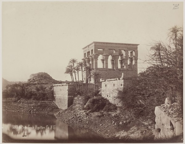 J. Pascal Sébah, Turkish, active ca. 1823-1886, Kiosk of Trajan (Pharoah's Bed) on the Island of