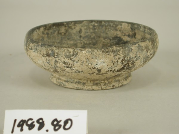 Etruscan, Bowl, mid 6th/5th Century BC, ClayFGDFSBSV, Height x Diameter: 1 5/8 x 4 3/8 x 4 3/8 in.