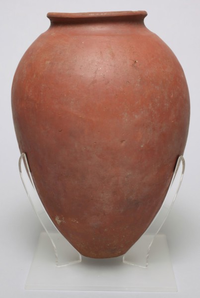 Egyptian, Jar, between 3400 and 3100 BCE, Terracotta, Overall: 10 1/8 × 7 1/4 inches (25.7 × 18.4