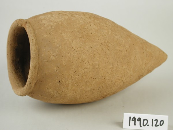 Egyptian, Red Ware Jar, between 3300 and 3100 BCE, Terracotta, Overall: 8 5/8 × 4 1/2 inches (21.9