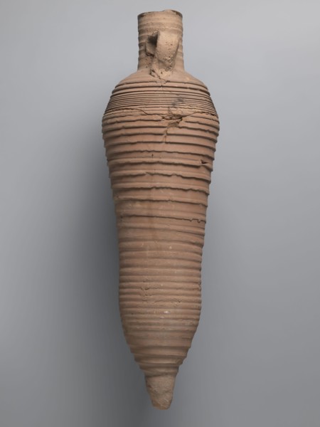 Amphora, unknown Egyptian workshop; amphorae, Egyptian amphoras, Egyptian ceramics, storage