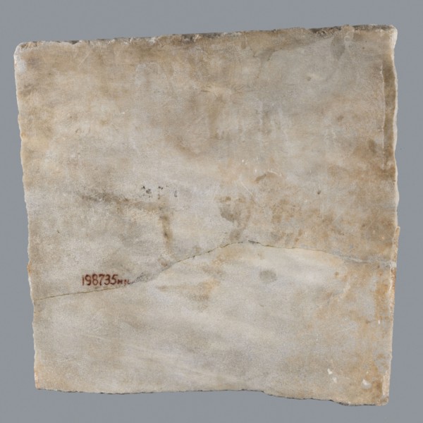 Epitaph of Gennadii, inscriptions, Greek inscriptions, tombstone in fine-crystalline blue-gray