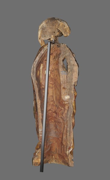 Figure of St. Mary Magdalene, ca. 1480, Southern Germany. Hollow wall sculpture, height 115.0 cm,