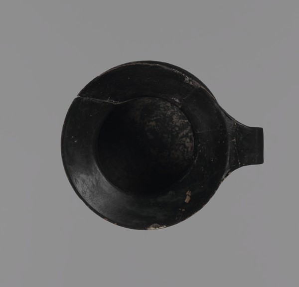 Gnathia-style mug, Antique vessel mug from Apulia, Southern Italy; 4th–3rd century BC. Red clay