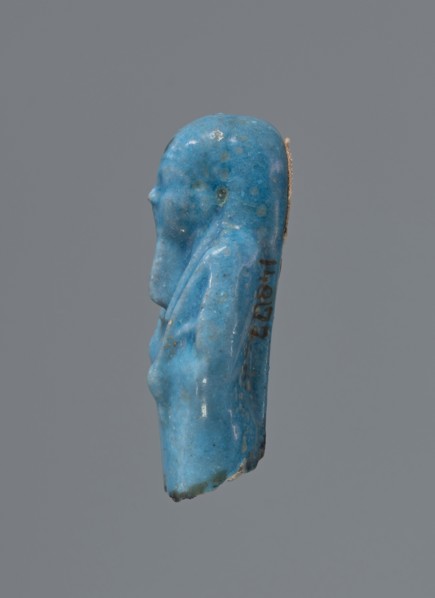 Shabti, Mummy-shaped figurine functioning as a funerary offering; mummy-shaped, supported on a