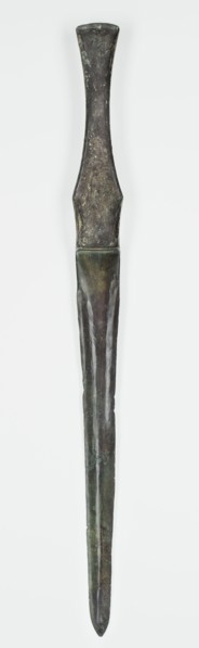 Short sword, unknown Luristan workshop. A short sword with a cast blade and a mushroom-shaped hilt