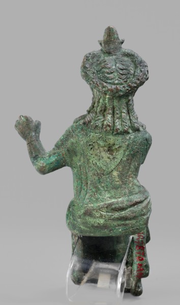 Figurine of the goddess Aphrodite-Isis, Egyptian deities, wigs, crowns, female figurines, Aphrodite