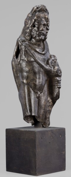 Figurine of Sylvanus in goat skin, with a pine wreath and a pine branch in his hand, figurines from