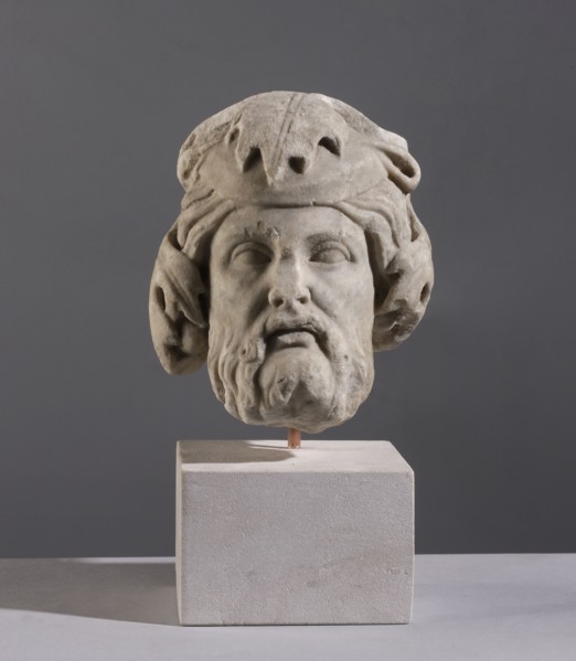 Head of Dionysus, unknown Italian workshop, 2nd half of the 1st century, Italy, sculpture, A