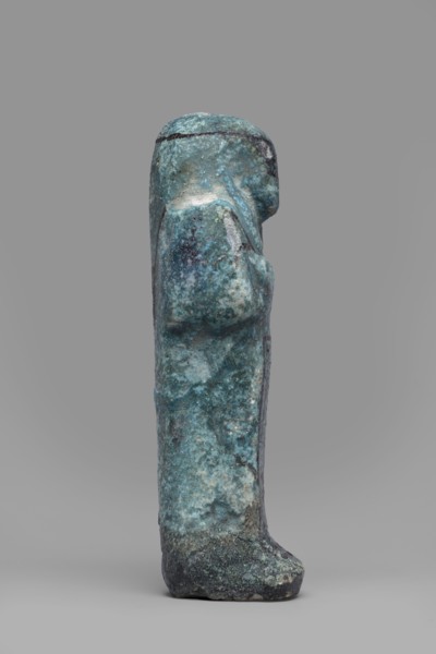 Ushabti Amenmose, Warmian-Masurian Voivodeship. Hieroglyphs; funerary figurine; wig; grave goods;