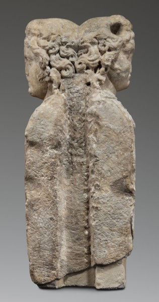 Double herm with heads of Apollo, unknown Roman workshop; herms; Apollo myth.; Roman sculpture,