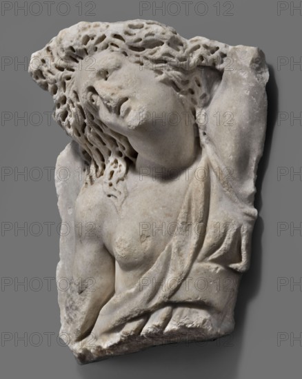 Fragment of a sarcophagus with a depiction of the Amazonomachy, unknown Roman workshop, 2nd quarter