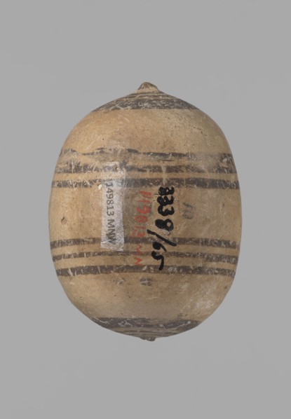 Cypriot gourd jug, Excavations at Nea Paphos Cyprus — Cypriot pottery, Cypriot Bichrome Ware III.