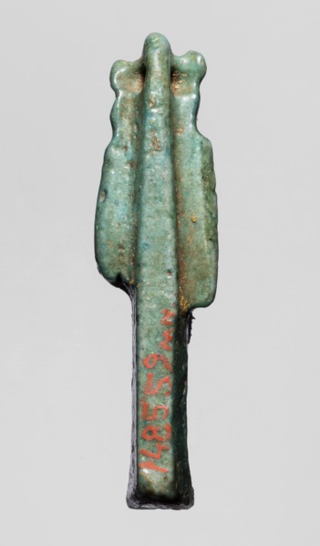 Amulet — figurine of a lion-headed goddess, lionesses, Egyptian deities; Sekhmet, Wadjit, Bastet ;