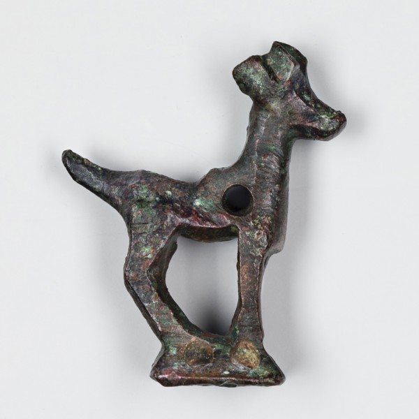 Figurine of a goat, unknown Near Eastern workshop; ibex, animal figurine, metalwork. Figurine of a