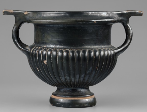 Kantharos, unknown Attic workshop, 320–310 BC. Kantharos vessel, weight 0.692 kg. The vessel has a