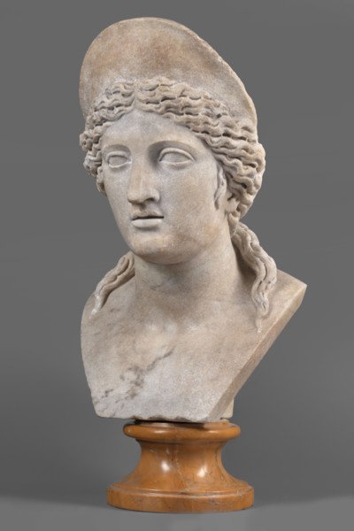 Bust of a woman wearing a diadem, unknown Roman workshop, A woman's head set on a bust, possibly