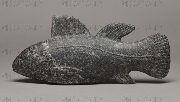 Late Period Egyptian fish figurine, c. 664–332 BC; figurine, height 29 cm, weight 1.812 kg;, A