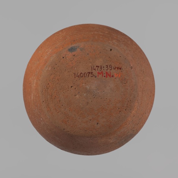 Vessel, Egyptian pottery, ceramic clay vessel, c. 2686–c. 2181 BC Old Kingdom, from Edfu; height 11
