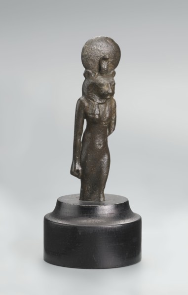 Sekhmet figurine, Figurine of the lion-headed goddess Sekhmet, shown standing or walking. The