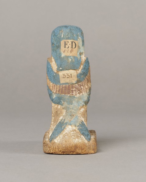 Figurine of the Soul of Ba;, Subject: Ba mythology. Description: painted and carved figurine with