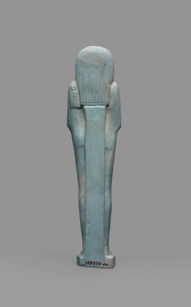 Udja-hera shabti, Udja-hera ca. 380–343 BC. Mummy-shaped funerary figurine shabti, Late Period,