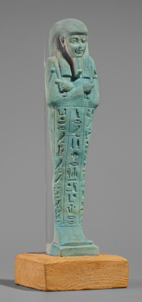 Udja-hera shabti, Udja-hera ca. 380–343 BC. Mummy-shaped funerary figurine shabti, Late Period,