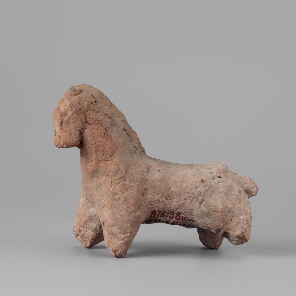 Horse figurine, horses, 664–30 BC; Late Period–Ptolemaic Period, found at Edfu, figurine, height 8