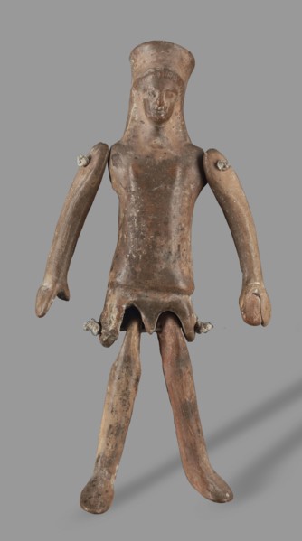 Doll with movable limbs, unknown Corinthian workshop, restitution provenance, toys, dolls, human