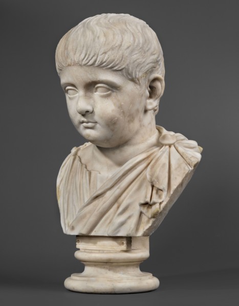 Portrait of a prince from the Julio-Claudian dynasty, unknown Roman workshop; Roman sculpture,