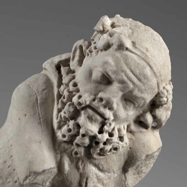 Reclining Silenus, unknown Roman workshop, architectural elements, Silenus mythology, Roman