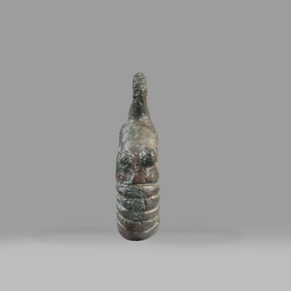 Decorative pendant from a horse harness, unknown Near Eastern workshop. The pendant is in the form