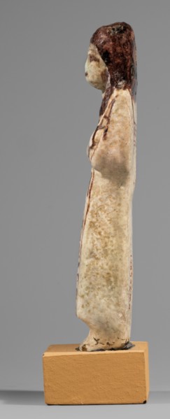 Ushabti of Mrs. As, hieroglyphs, As ca. 1295–1069 BC, usekh necklace, hoes, wigs, grave goods,