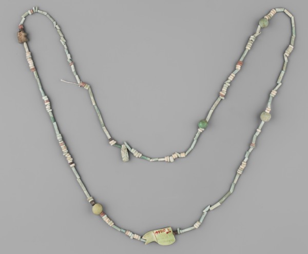 Necklace, repossession Radom. Egyptian deities, udjat eyes, beads, spherical beads, ornaments.
