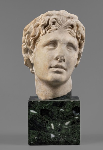 Head of Alexander the Great, unknown Roman workshop. Alexander III the Great King of Macedonia;