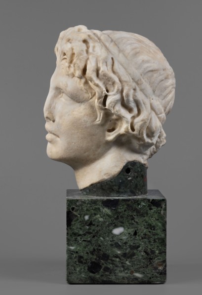 Head of Alexander the Great, unknown Roman workshop. Alexander III the Great King of Macedonia;