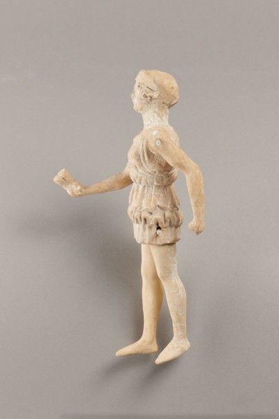 Doll with movable limbs, terracotta, made of terracotta. The doll with movable limbs depicts a