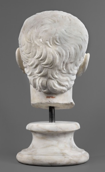 Portrait of Drusus the Younger, unknown Roman workshop, male portrait, Roman sculpture — male head;