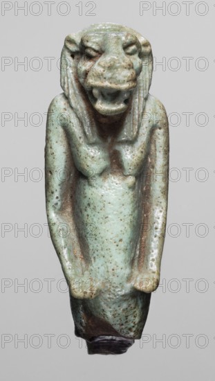 Amulet — Toeris Thoth?, Toeris myth., Egyptian deities, hippopotamuses, Egyptian religion; Late