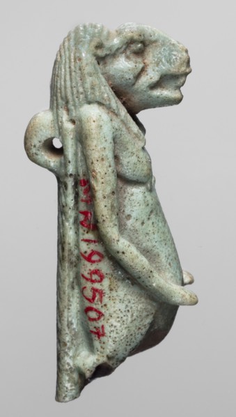Amulet — Toeris; maker, subject: Toeris Egyptian hippopotamus goddess; Egyptian religion; Late
