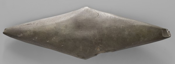 Rhomboid palette. Palette in the shape of an elongated rhombus; possible whetstone.