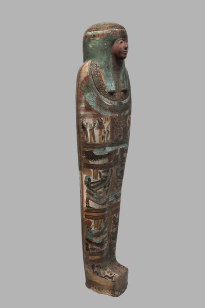 Mummy of Panepi in a cartonnage, doorkeeper of the temple of Amun Panepi, Panepi ca. 945–715 BC.
