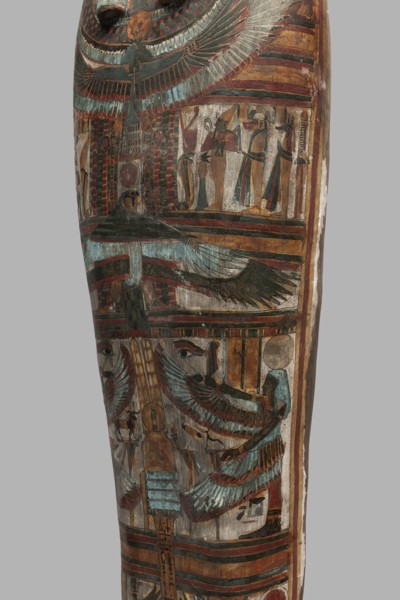 Mummy of Panepi in a cartonnage, doorkeeper of the temple of Amun Panepi, Panepi ca. 945–715 BC.