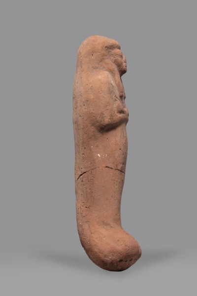 Ushabti, Funerary figurine mummy-shaped ushabti. Arms crossed on the chest, no tools. Smooth
