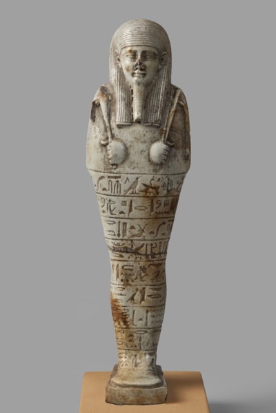 Ushabti of General Chaihorpata, Chaihorpata ca. 380–343 BC. Shabti, mummy-shaped figurine, standing