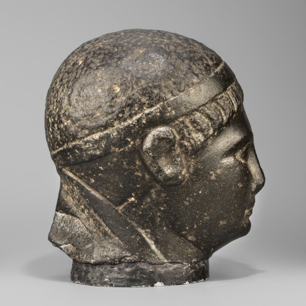 Head of a Ptolemaic prince, Diadems; probable portrait of Ptolemy XV Caesarion ruler of Egypt;