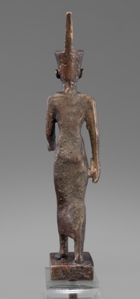 Figurine of the goddess Neith. The goddess Neith is depicted in a striding position, with her right