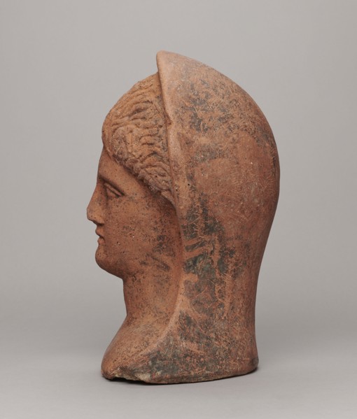 Votive head, Hellenistic period, 332–30 BC; Central Italy; sculpture; height 30 cm, width 22.5 cm,