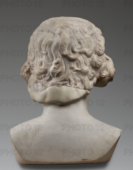 Portrait of Antinous, unknown Roman workshop; male portrait bust, Roman sculpture, 130–138 CE,