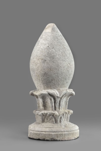 Pine cone-shaped cippus;, classified as Gallo-Classical scenography, architectural elements,